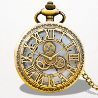 Montre À Gousset Steampunk Bronze Quartz
