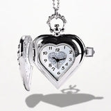 Montre Collier Femme Argent Cœur