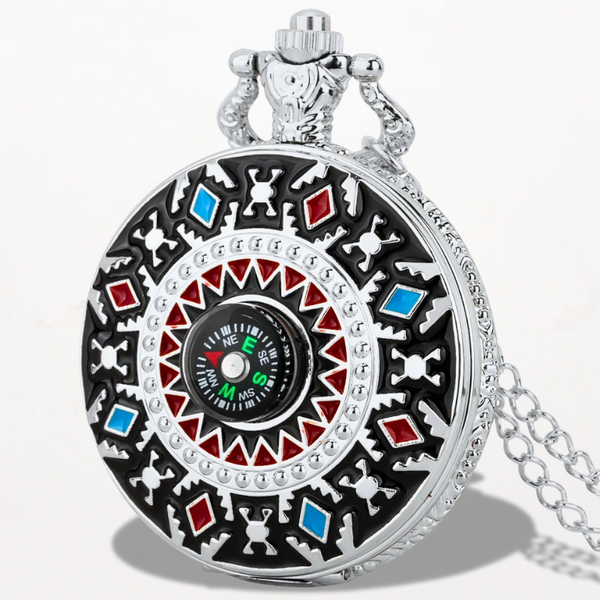 Montre Collier Mosaïque Boussole