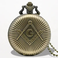 Montre Gousset Décor Maçonnique