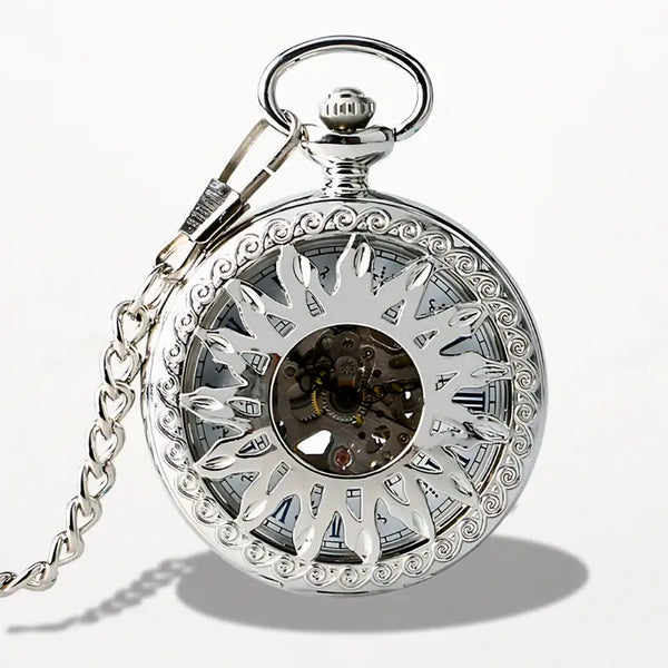 Montre Gousset en Argent Roi Soleil