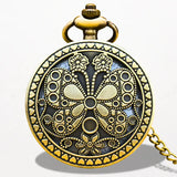 Montre Gousset Femme Papillon