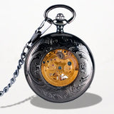 Montre Gousset Homme Acier Steampunk