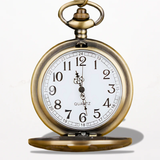 Montre Gousset Homme Acier Steampunk Rouage