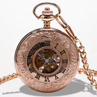 Montre Gousset Mécanique Chiffre Romain Or Rose