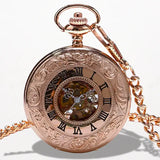 Montre Gousset Mécanique Chiffre Romain Or Rose