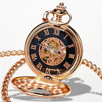 Montre Gousset Mécanique Chiffre Romain Or Rose