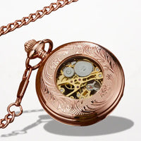 Montre Gousset Mécanique Femme or Rose