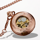 Montre Gousset Mécanique Femme or Rose