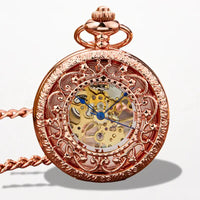 Montre Gousset Mécanique Femme or Rose