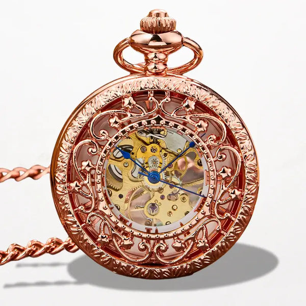 Montre Gousset Mécanique Femme or Rose
