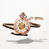 Montre Gousset Mécanique Rose