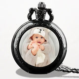 Montre Gousset Personnalisée Photo Argent