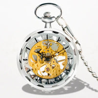 Montre Gousset Squelette Argent