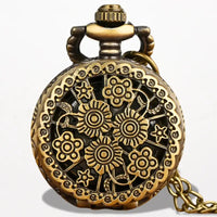 Montre Pendentif Ancienne Femme Fleur