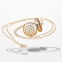 Montre Pendentif Argent Femme Fleur