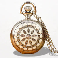 Montre Pendentif Argent Femme Fleur