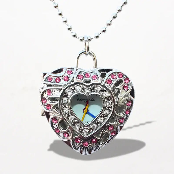 Montre Pendentif Femme Coeur