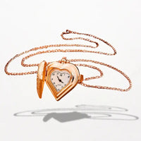 Montre Pendentif Femme Cœur Rose