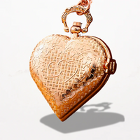 Montre Pendentif Femme Cœur Rose