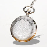 Montre Pendentif Femme Fleur Bleue