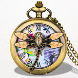 Montre Pendentif Femme Libellule