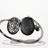 Montre Pendentif Femme Quartz Noir