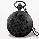 Montre Pendentif Femme Quartz Noir