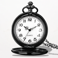 Montre Pendentif Femme Quartz Noir