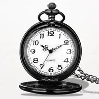 Montre Pendentif Femme Quartz Noir