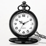 Montre Pendentif Femme Quartz Noir