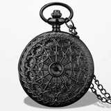 Montre Pendentif Femme Quartz Noir