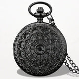 Montre Pendentif Femme Quartz Noir