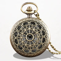 Montre Pendentif Femme Quartz Noir