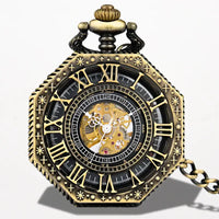 Montre Steampunk Gousset Octogonale