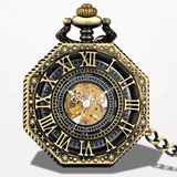Montre Steampunk Gousset Octogonale