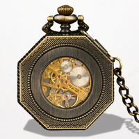 Montre Steampunk Gousset Octogonale