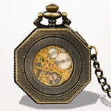 Montre Steampunk Gousset Octogonale