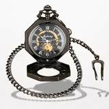 Montre Steampunk Gousset Octogonale Noir